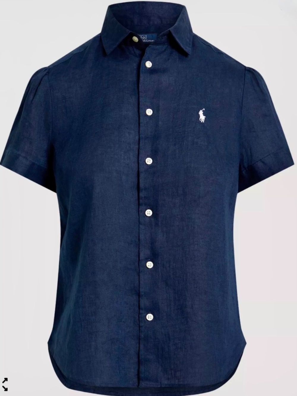 Polo Ralph Lauren Women's Linen Short-Sleeve Shirt